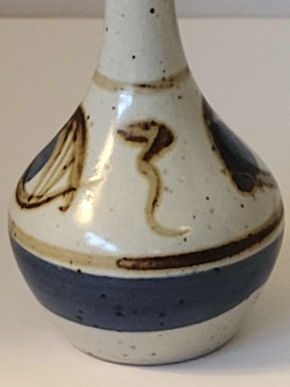 1970s Otagiri OMC Japan Stoneware Eye Bud Vase MCM 5